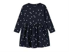 Name It dark sapphire silver dot dress